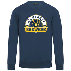 Milwaukee Brewers Levelwear Zane Banner Arch Sweatshirt Navy