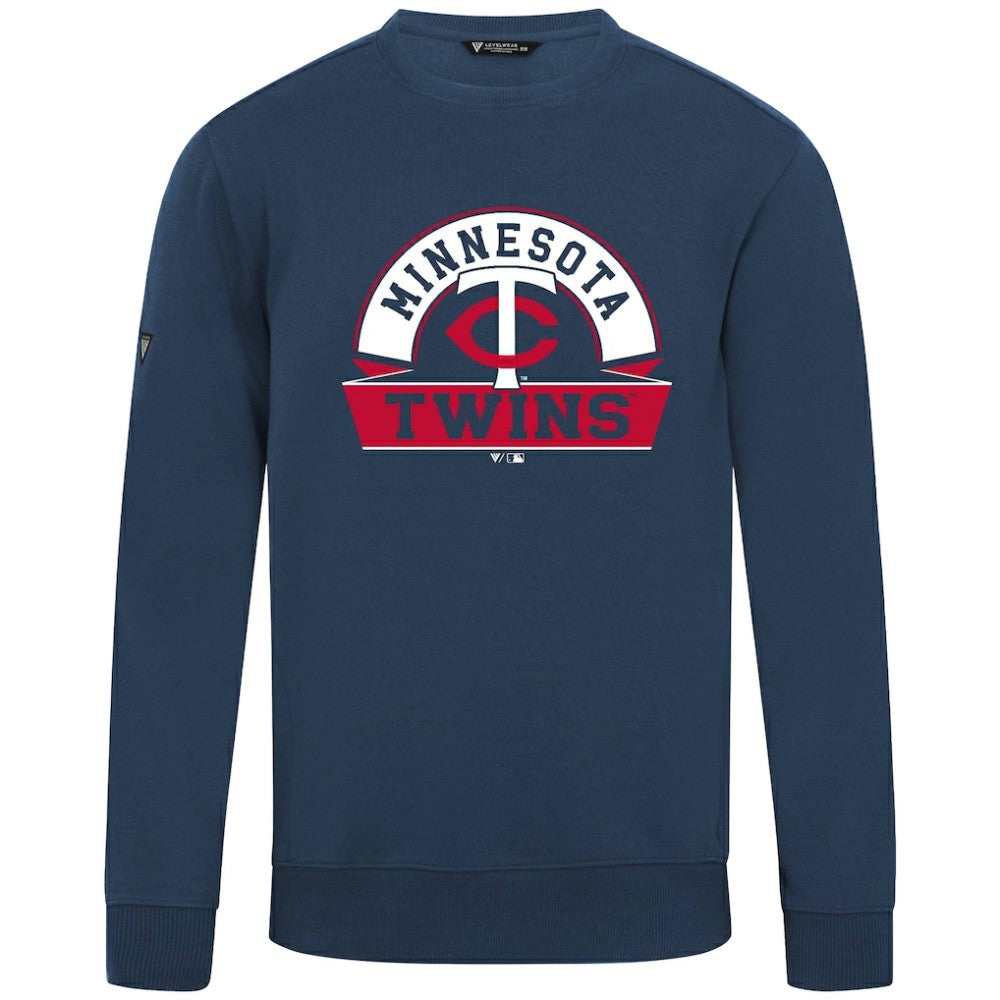 Minnesota Twins Levelwear Zane Banner Arch Sweatshirt Navy