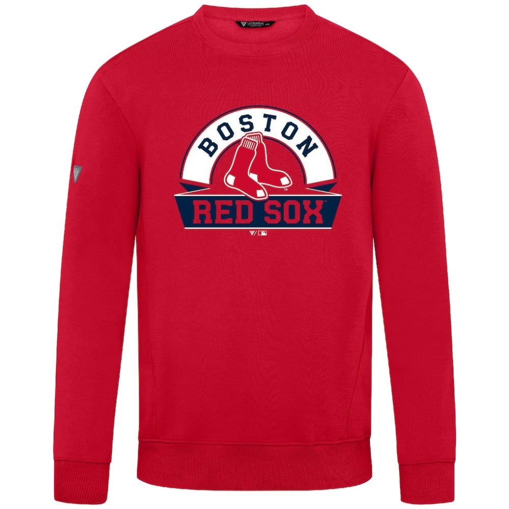 Boston Red Sox Levelwear Zane Banner Arch Sweatshirt Red