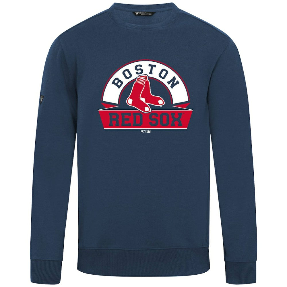 Boston Red Sox Levelwear Zane Banner Arch Sweatshirt Navy