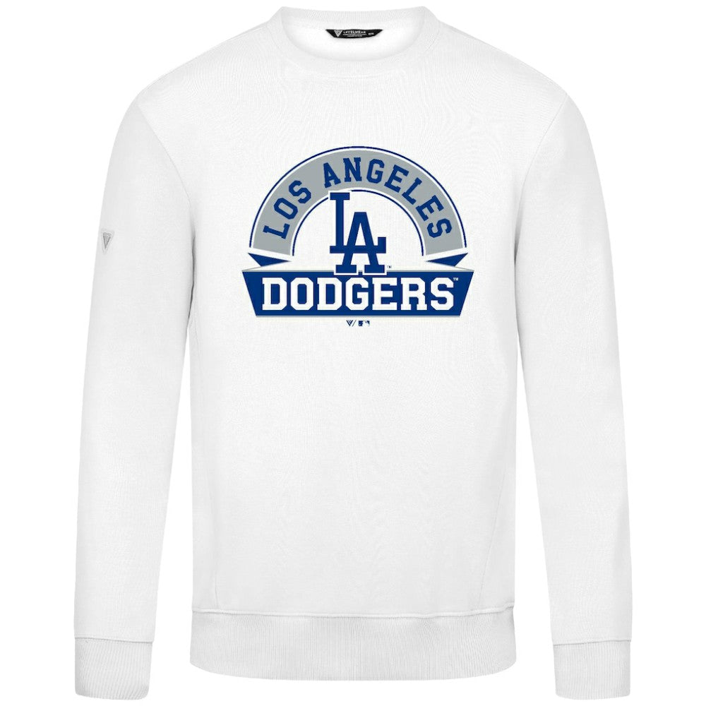 Los Angeles Dodgers Levelwear Zane Banner Arch Sweatshirt White
