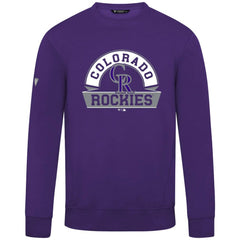 Colorado Rockies Levelwear Zane Banner Arch Sweatshirt Purple