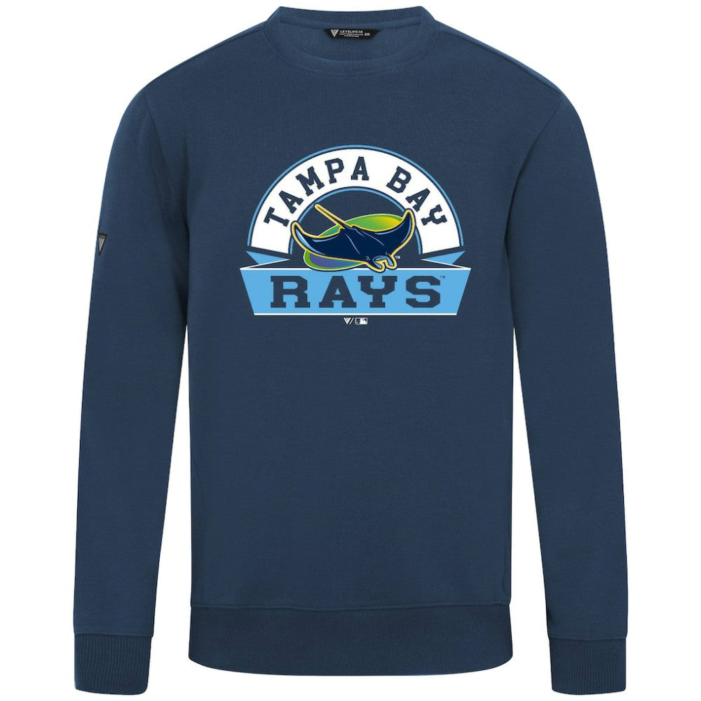 Tampa Bay Rays Levelwear Zane Banner Arch Sweatshirt Navy