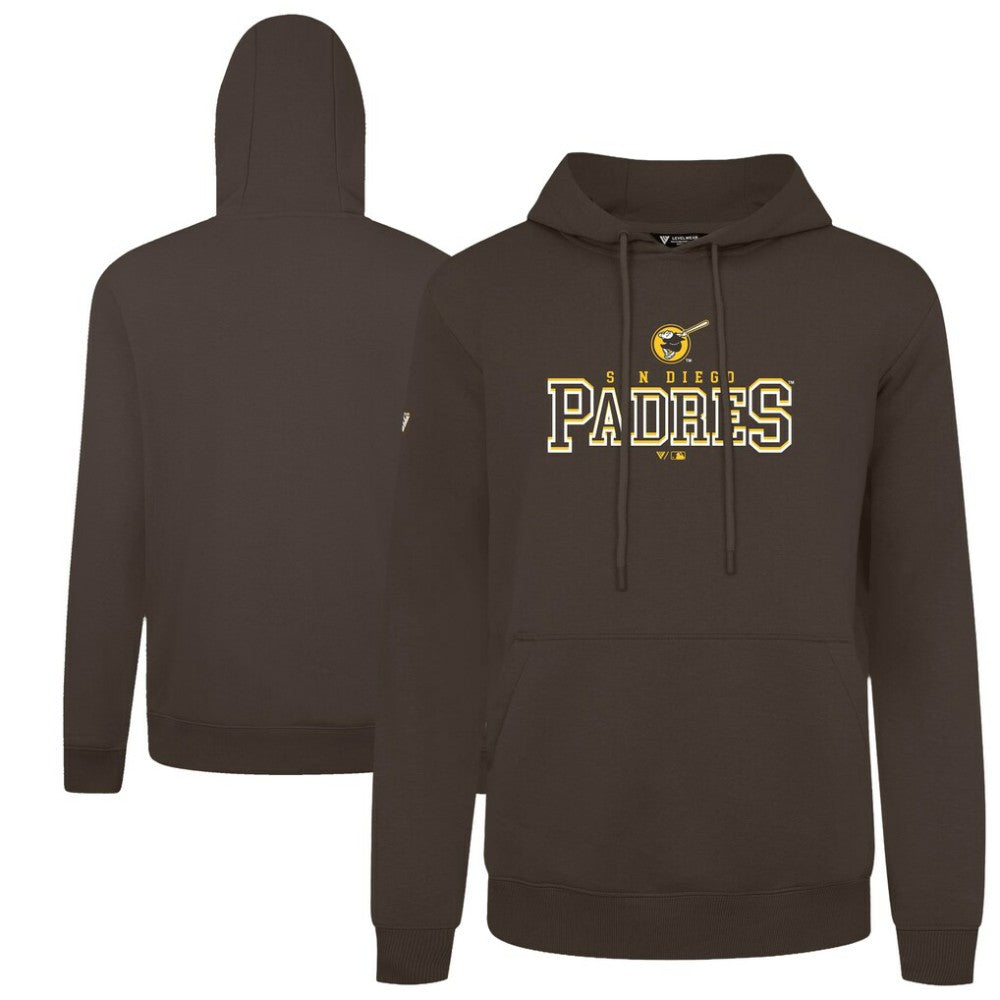 San Diego Padres Levelwear Podium Journey Hoodie Brown