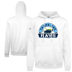Tampa Bay Rays Levelwear Podium Banner Arch Hoodie White