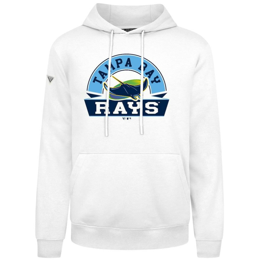 Tampa Bay Rays Levelwear Podium Banner Arch Hoodie White