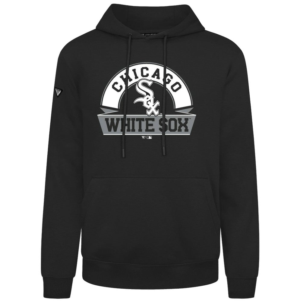 Chicago White Sox Levelwear Podium Banner Arch Hoodie Black