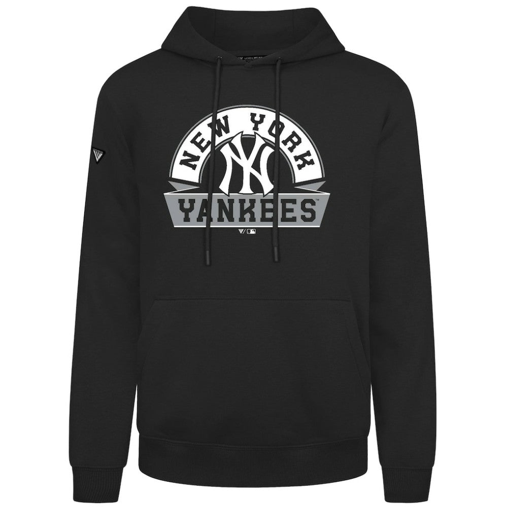 New York Yankees Levelwear Podium Banner Arch Hoodie Black