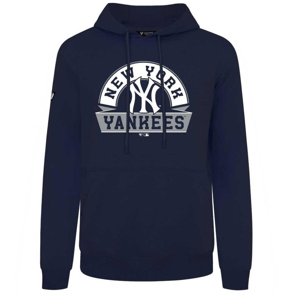 New York Yankees Levelwear Podium Banner Arch Hoodie Navy