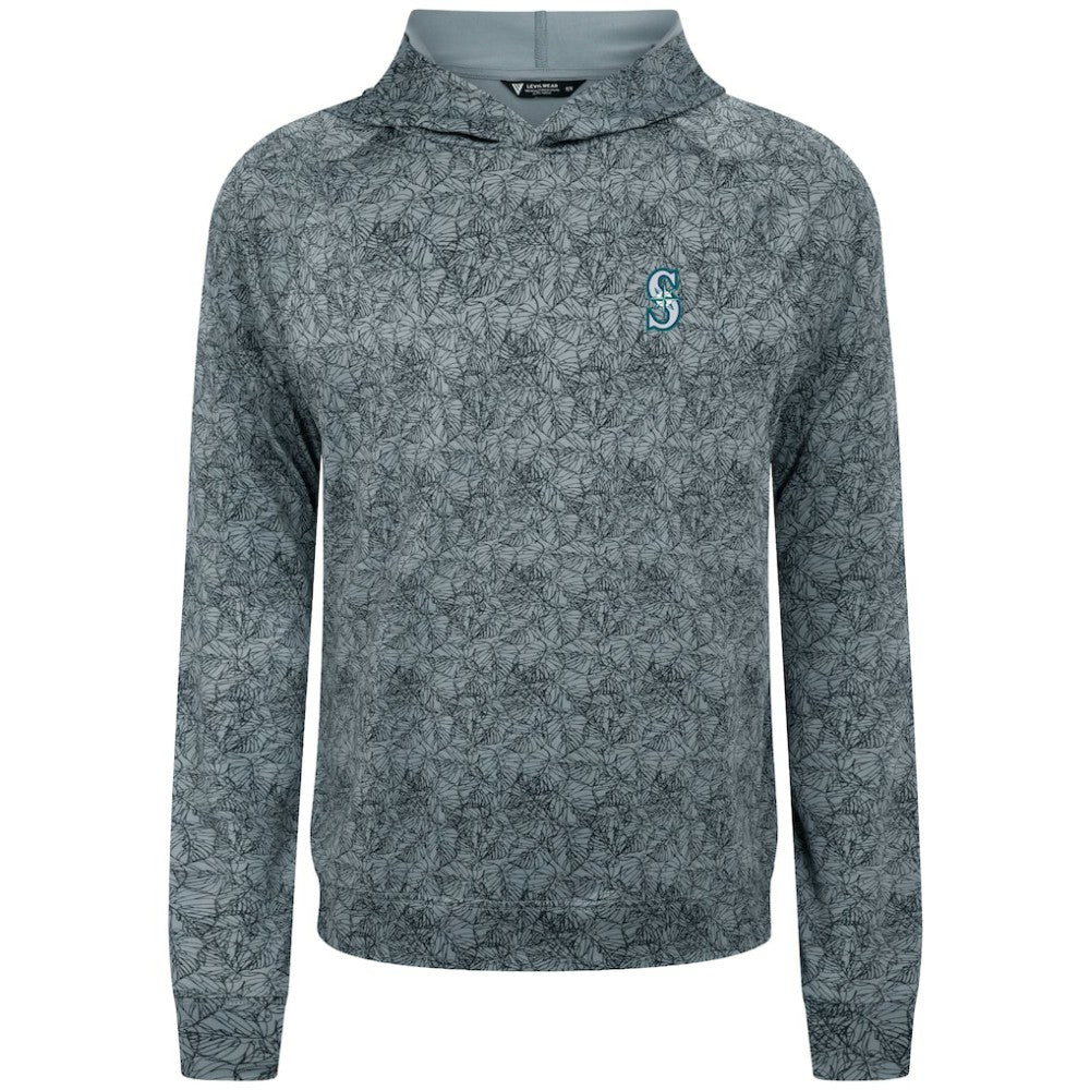 Seattle Mariners Levelwear Albatross Raglan Hoodie Gray