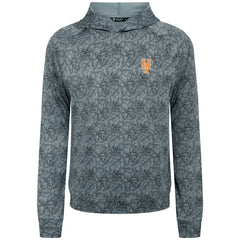 New York Mets Levelwear Albatross Raglan Hoodie Gray