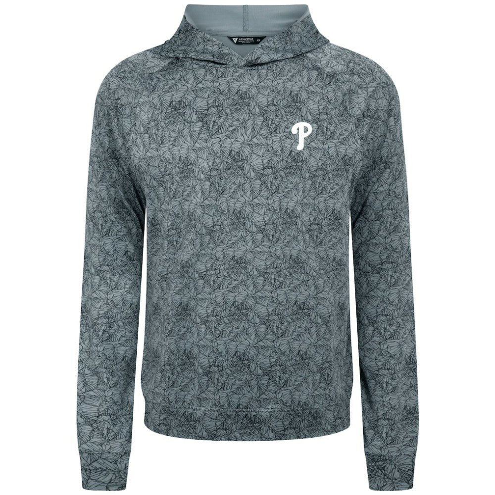 Philadelphia Phillies Levelwear Albatross Raglan Hoodie Gray