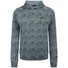 Milwaukee Brewers Levelwear Albatross Raglan Hoodie Gray