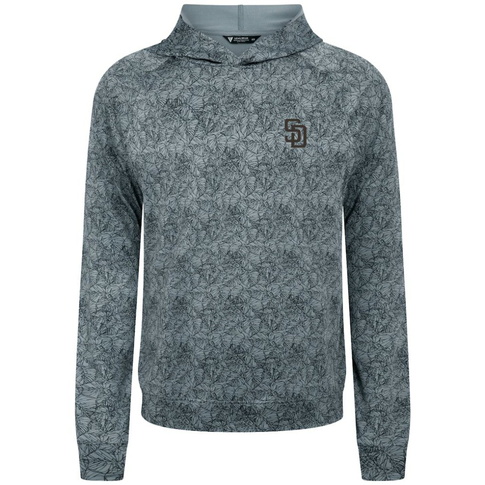 San Diego Padres Levelwear Albatross Raglan Hoodie Gray