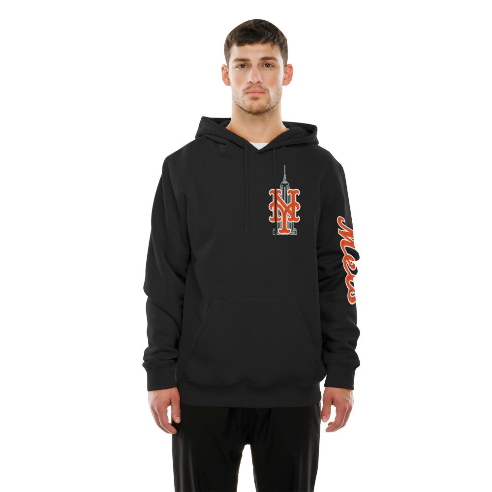 New York Mets Empire State Building Fleece Hoodie Black | New Era