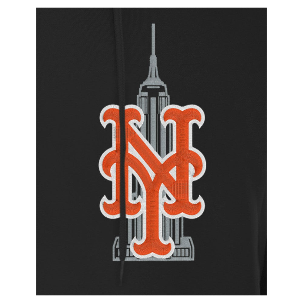 New York Mets Empire State Building Fleece Hoodie Black | New Era