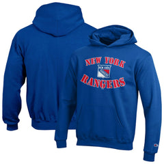New York Rangers Champion Youth Fleece Powerblend Hoodie Blue