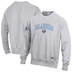 New York Islanders Champion Reverse Weave Fleece Sweatshirt Gray