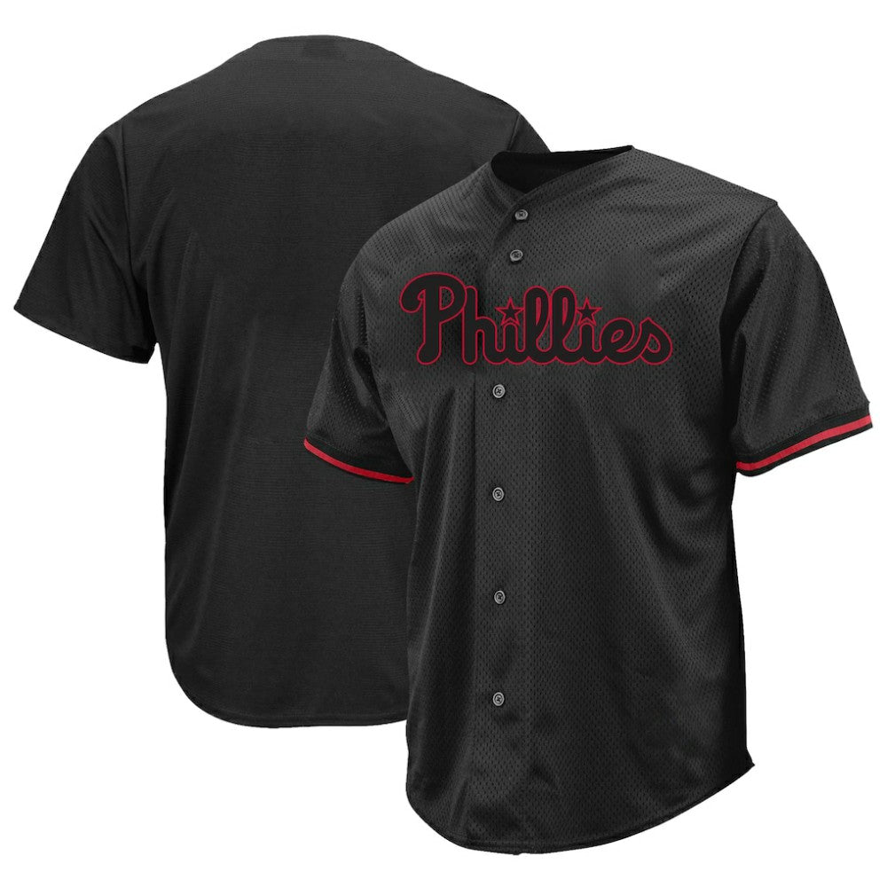 Philadelphia Phillies Profile Big & Tall Pop Fashion Jersey Black