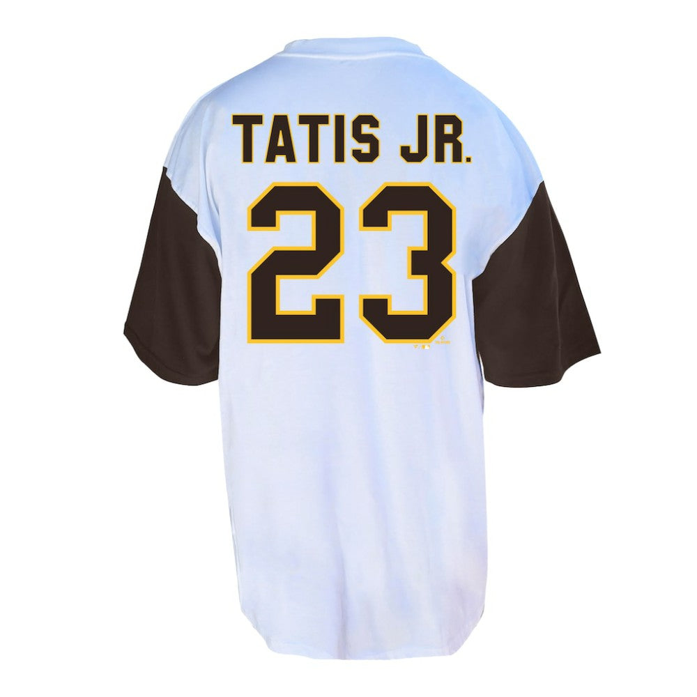 Fernando Tatis Jr. San Diego Padres Profile Big & Tall Player Name & Number T-Shirt White/Brown