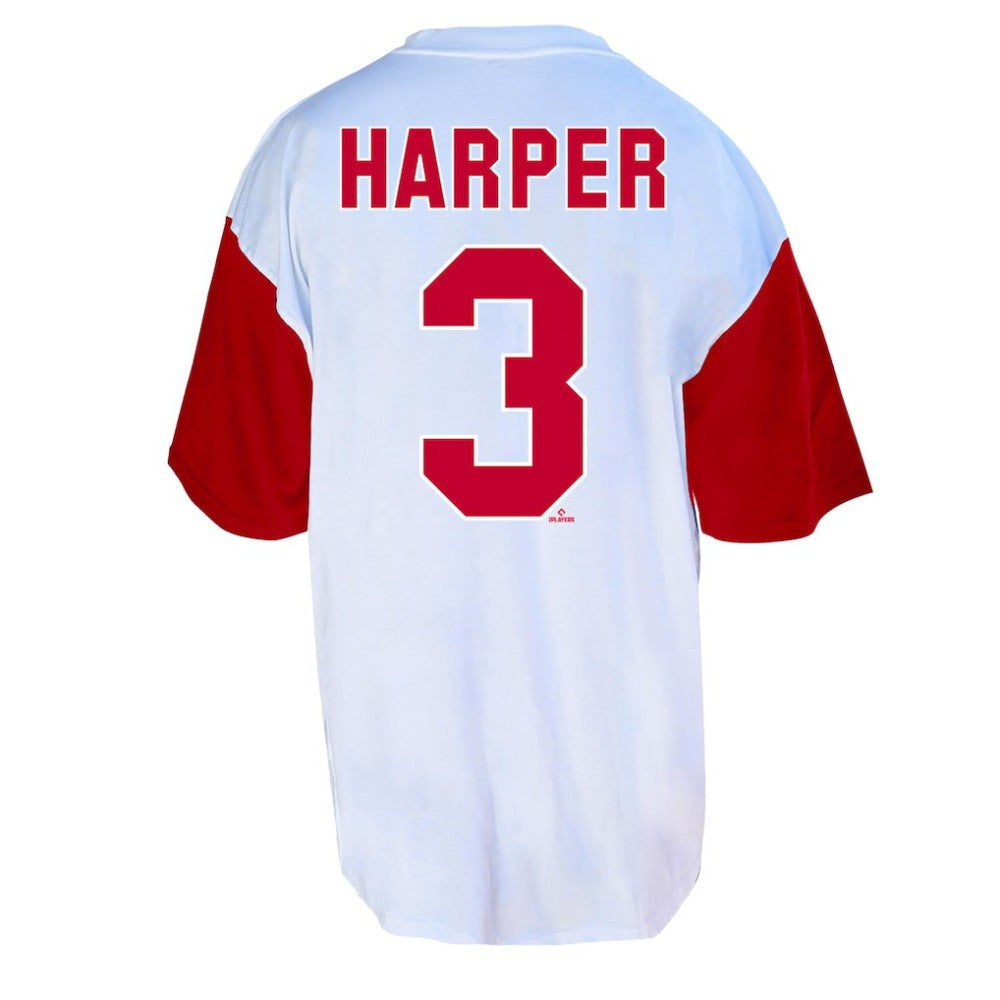 Bryce Harper Philadelphia Phillies Profile Big & Tall Player Name & Number T-Shirt White/Red