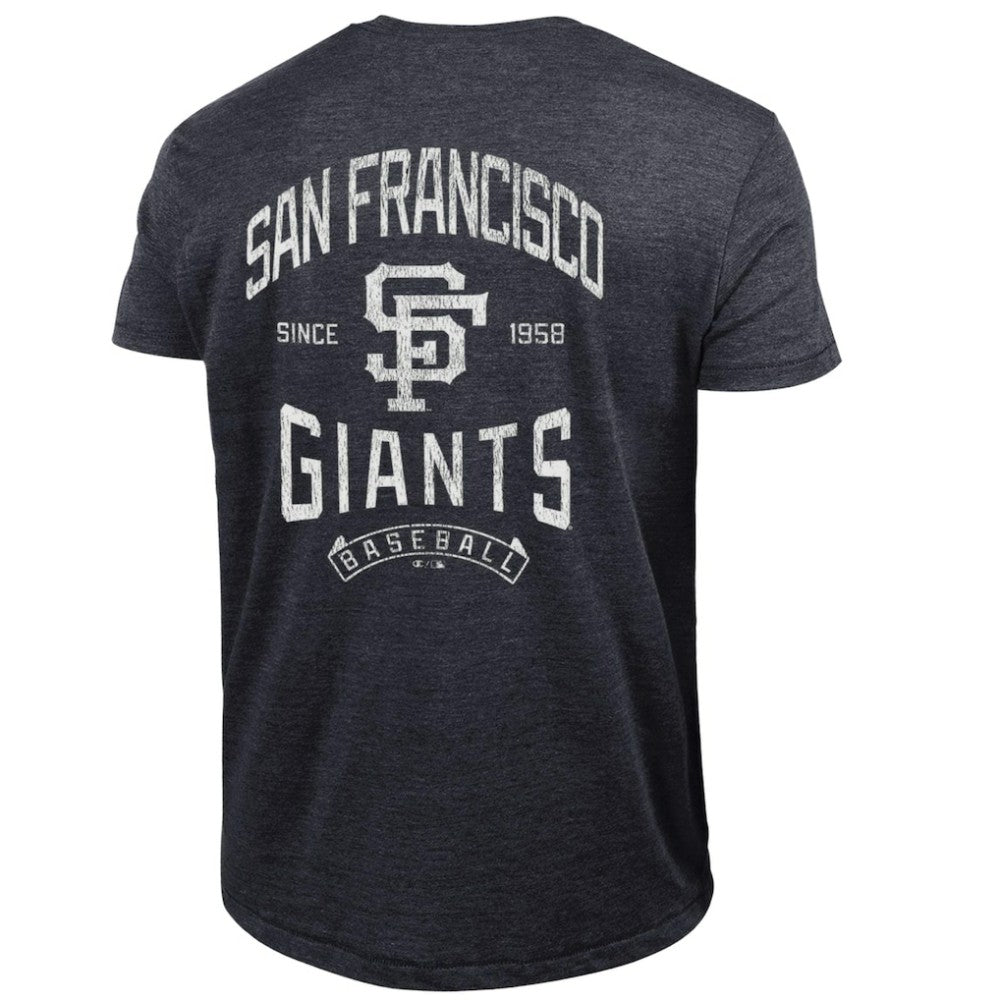 San Francisco Giants Champion Vintage 3-Hit Tri-Blend T-Shirt Black