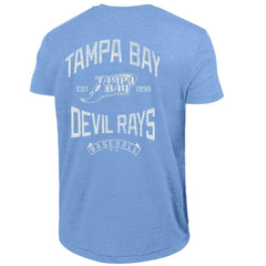 Tampa Bay Rays Champion Vintage 3-Hit Tri-Blend T-Shirt Light Blue