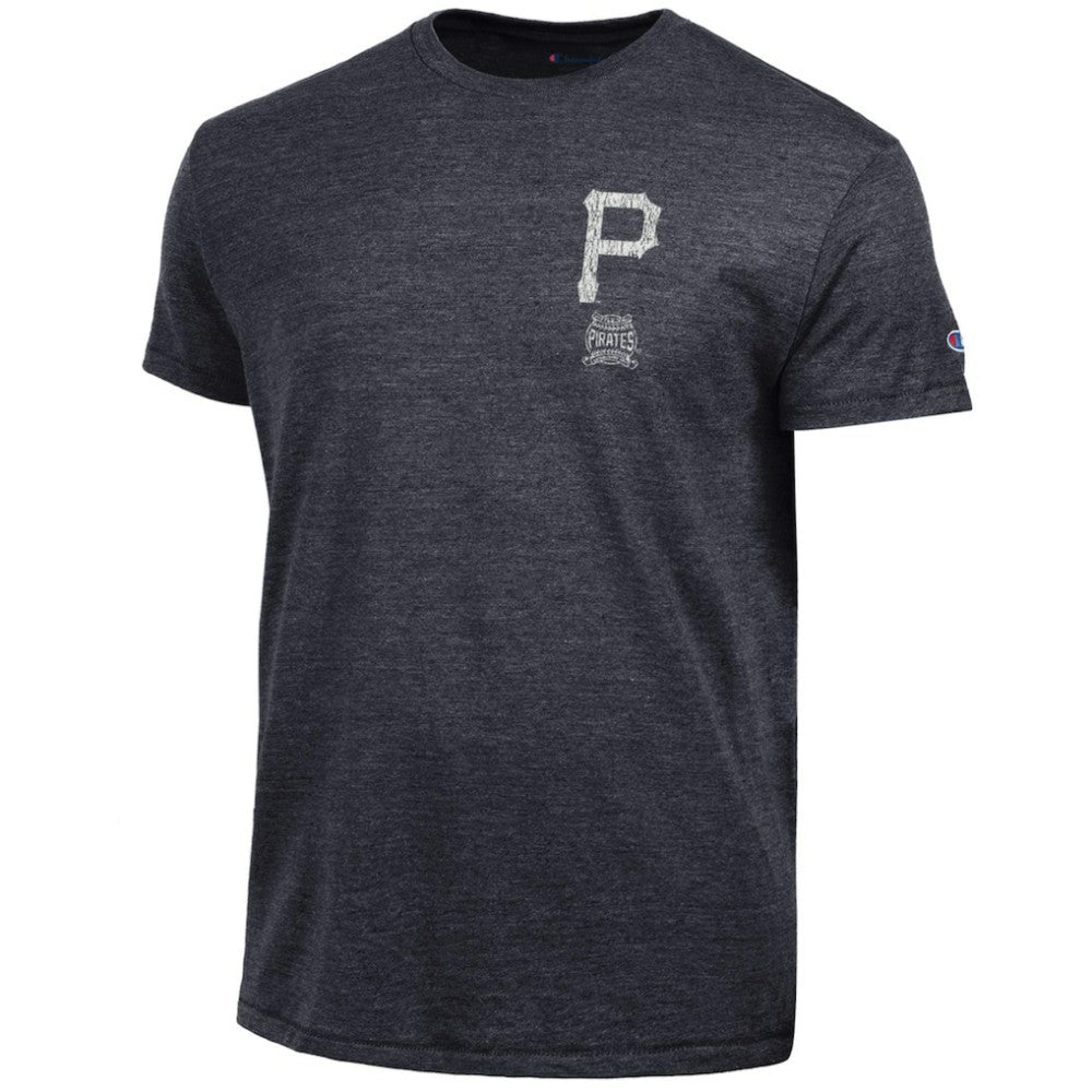 Pittsburgh Pirates Champion Vintage 3-Hit Tri-Blend T-Shirt Black