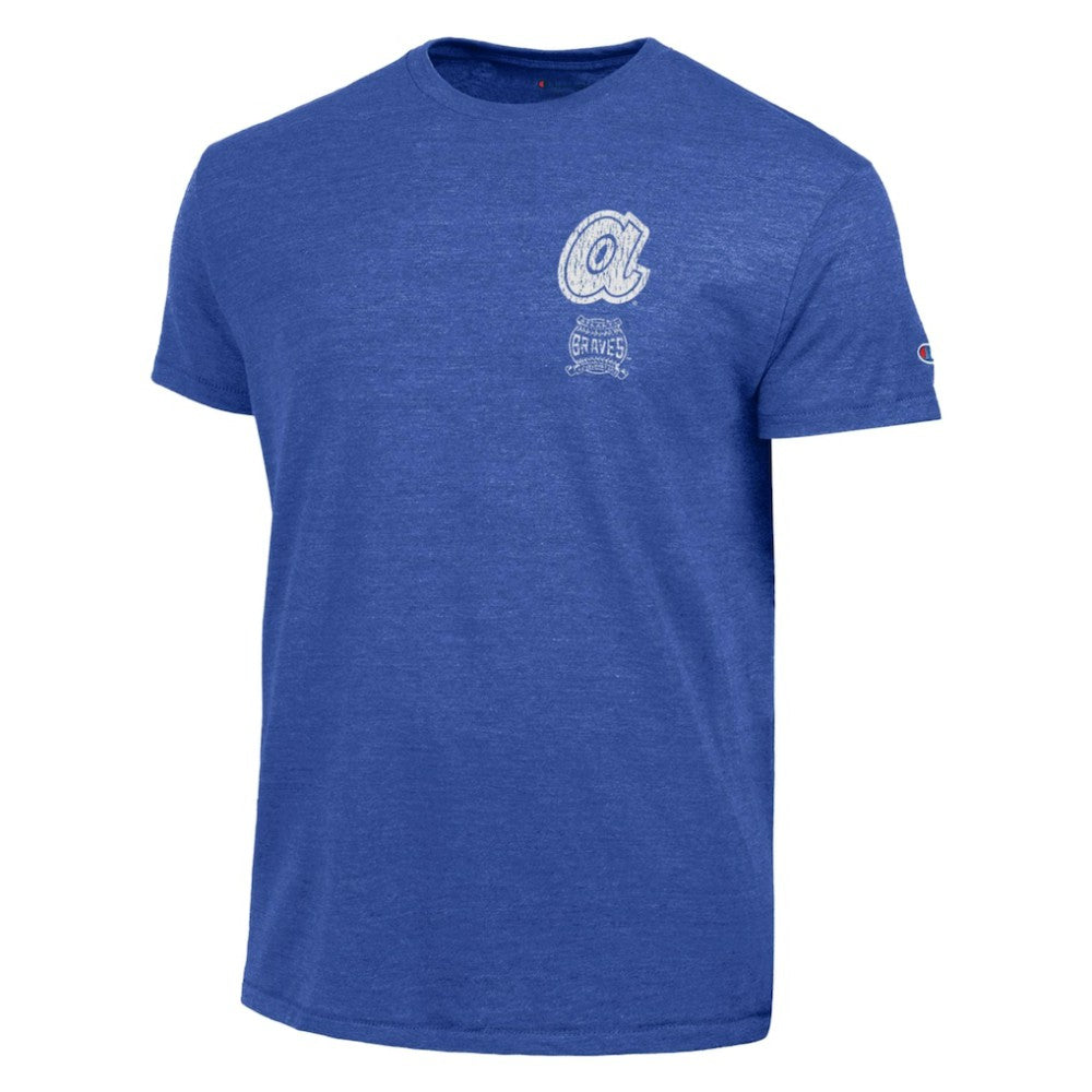Atlanta Braves Champion Vintage 3-Hit Tri-Blend T-Shirt Royal