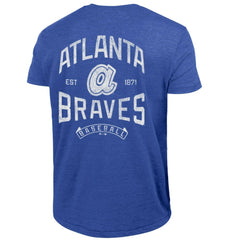 Atlanta Braves Champion Vintage 3-Hit Tri-Blend T-Shirt Royal
