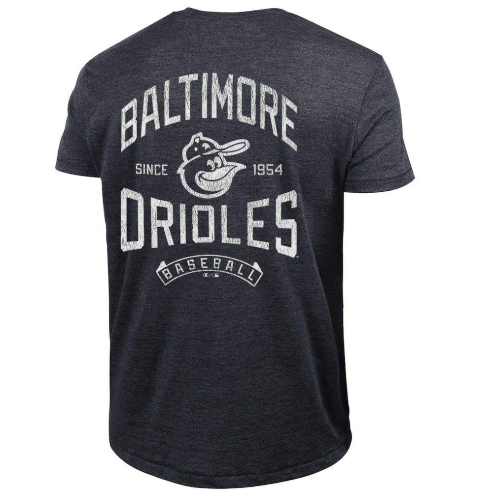 Baltimore Orioles Champion Vintage 3-Hit Tri-Blend T-Shirt Black