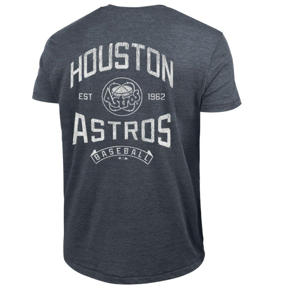 Houston Astros Champion Vintage 3-Hit Tri-Blend T-Shirt Navy