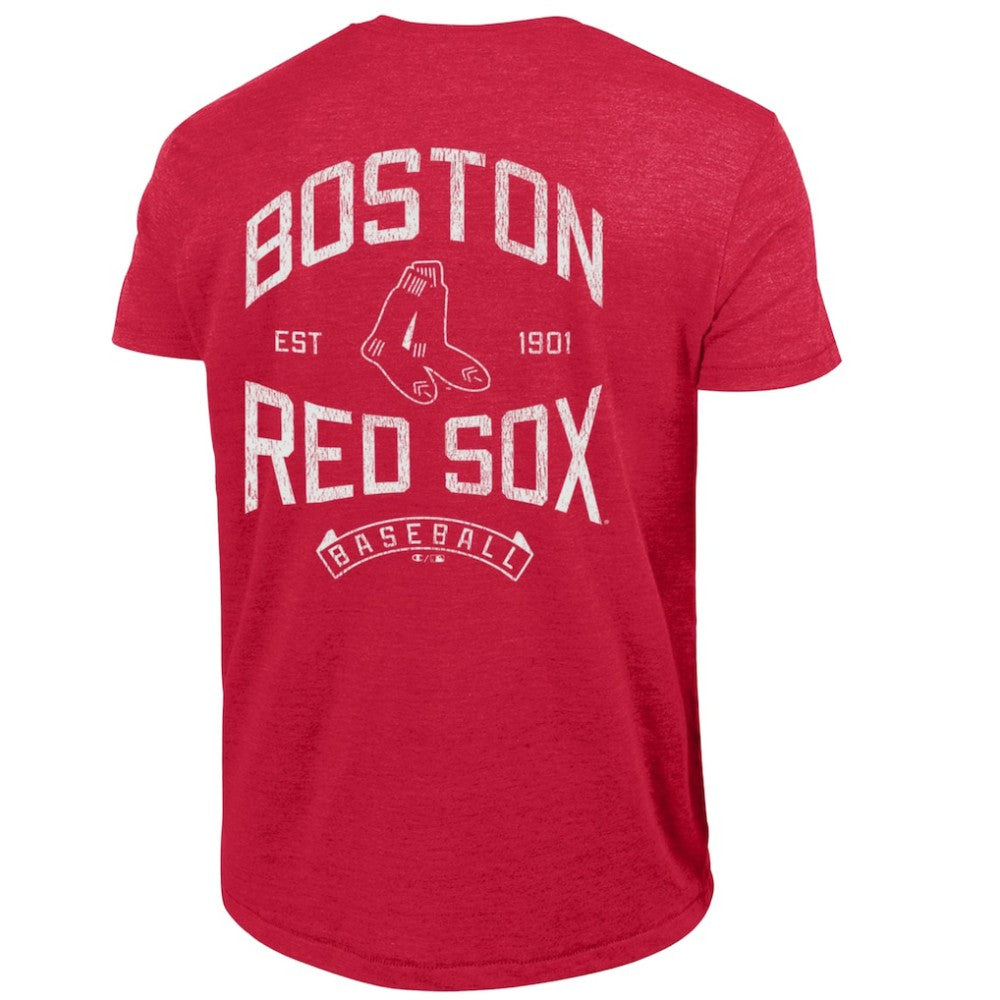 Boston Red Sox Champion Vintage 3-Hit Tri-Blend T-Shirt Red