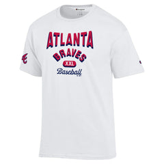 Atlanta Braves Champion 3-Hit Jersey T-Shirt White