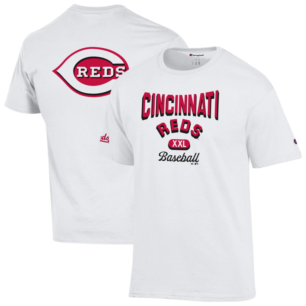 Cincinnati Reds Champion 3-Hit Jersey T-Shirt White