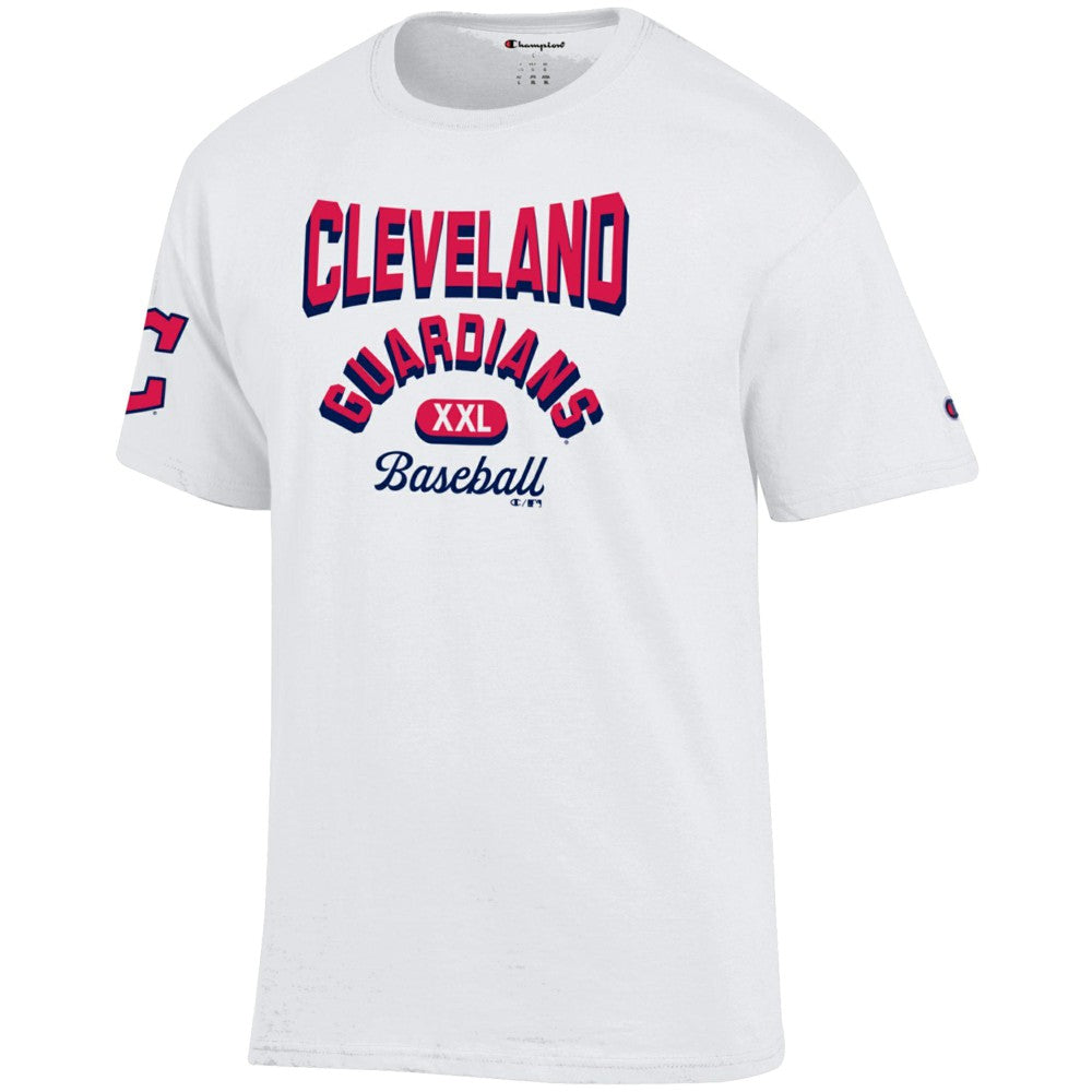 Cleveland Guardians Champion 3-Hit Jersey T-Shirt White
