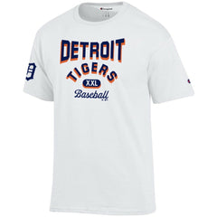 Detroit Tigers Champion 3-Hit Jersey T-Shirt White