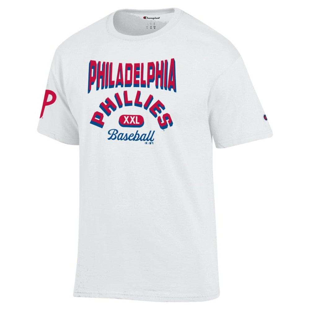 Philadelphia Phillies Champion 3-Hit Jersey T-Shirt White