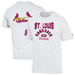 St. Louis Cardinals Champion 3-Hit Jersey T-Shirt White