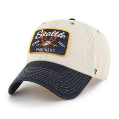 Seattle Mariners Keepsake Collection Clean Up Adjustable Hat Natural/Navy | 47 brand