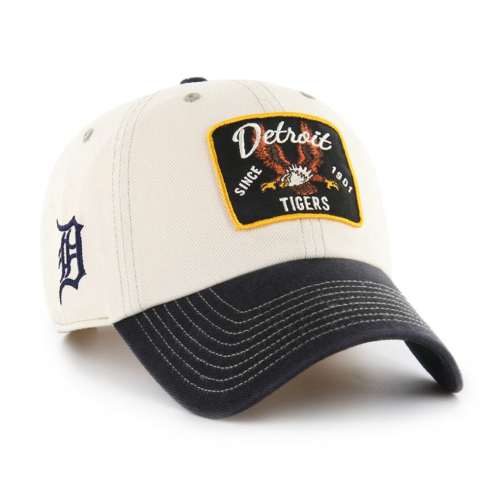Detroit Tigers Keepsake Collection Clean Up Adjustable Hat Natural/Black | 47 brand