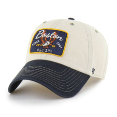 Boston Red Sox Keepsake Collection Clean Up Adjustable Hat Natural/Navy | 47 brand