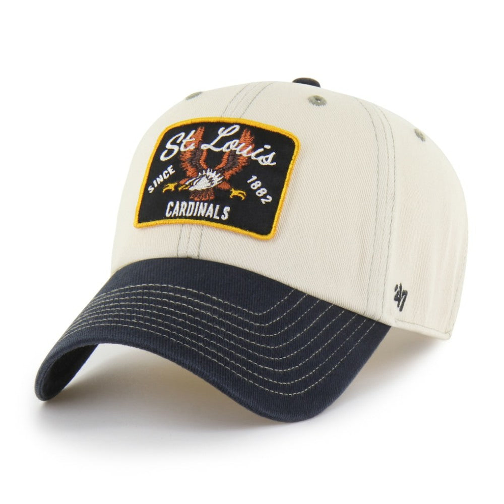 St. Louis Cardinals Keepsake Collection Clean Up Adjustable Hat Natural/Black | 47 brand