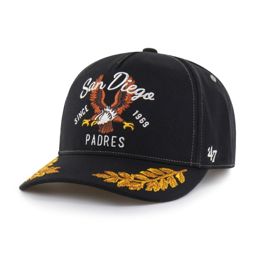 San Diego Padres Keepsake Collection Adjustable Hitch Hat Black | 47 brand