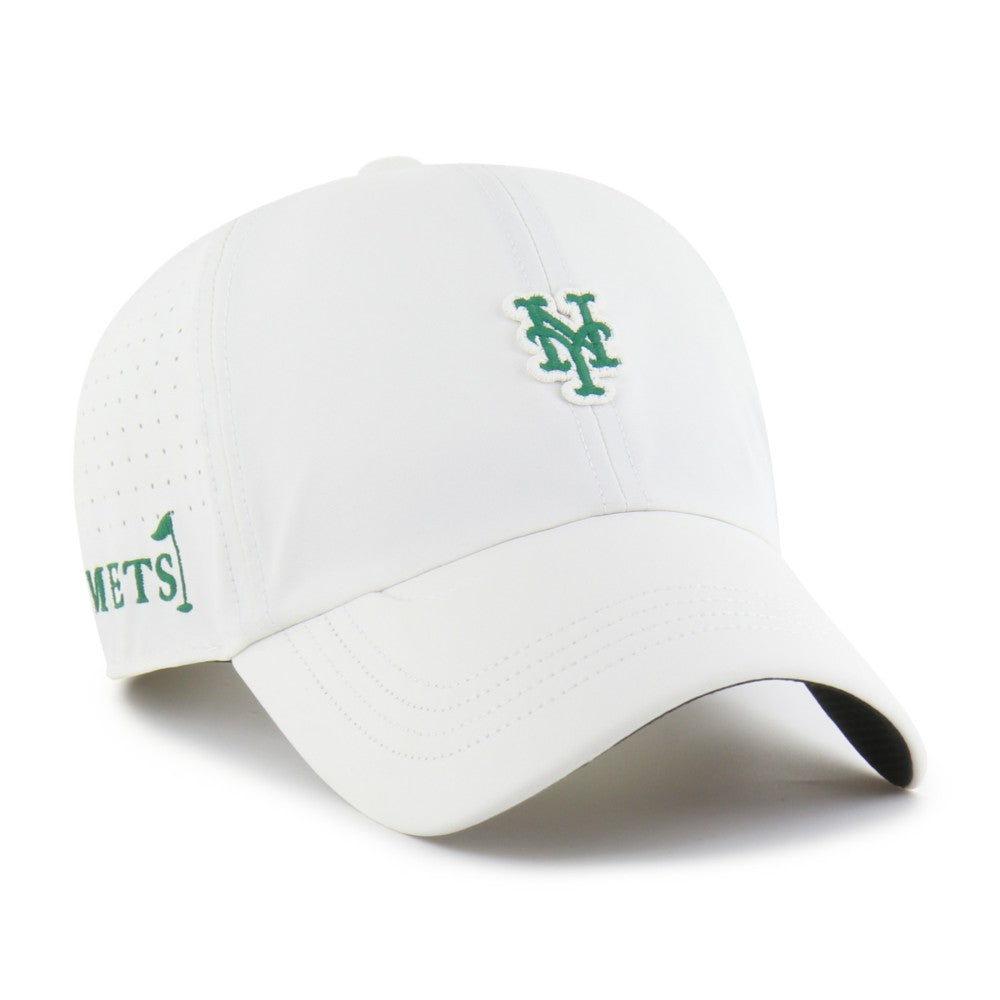 New York Mets Elevated Greens Clean Up Adjustable Hat White | 47 brand