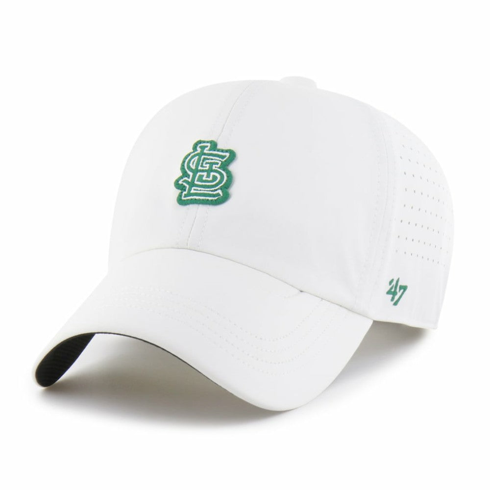 St. Louis Cardinals Elevated Greens Clean Up Adjustable Hat White | 47 brand