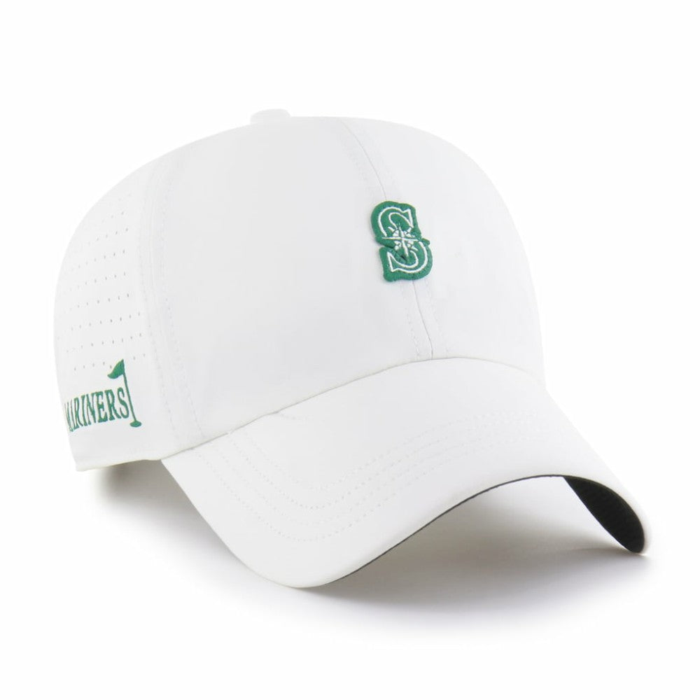 Seattle Mariners Elevated Greens Clean Up Adjustable Hat White | 47 brand