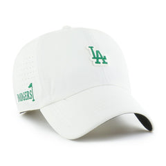 Los Angeles Dodgers Elevated Greens Clean Up Adjustable Hat White | 47 brand