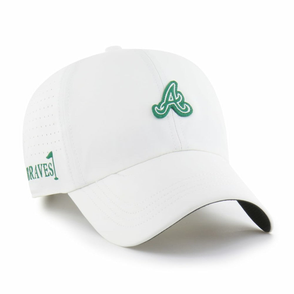 Atlanta Braves Elevated Greens Clean Up Adjustable Hat White | 47 brand