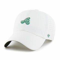 Atlanta Braves Elevated Greens Clean Up Adjustable Hat White | 47 brand